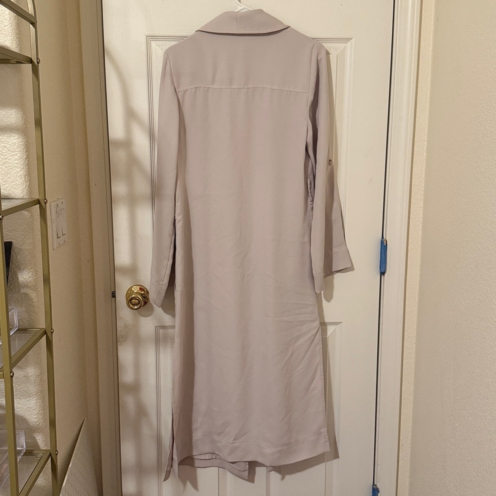 Aritzia Babaton Light Beige Open Front Coat - Picture 2 of 5